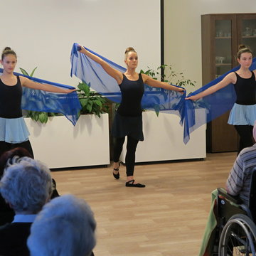 Vystoupení žáků ZUŠ v Domově Harmonie