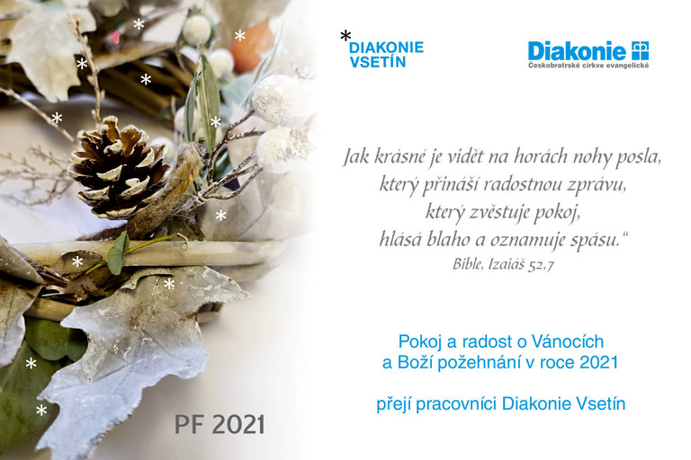 Vánoční pozdrav pracovníků Diakonie Vsetín