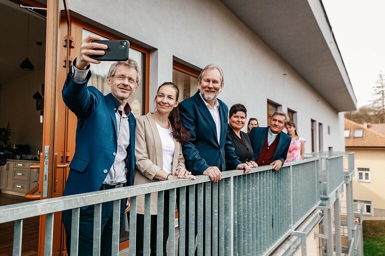 Předseda senátu ČR Miloš Vystrčil navštívil Diakonii Vsetín a ocenil její výsledky