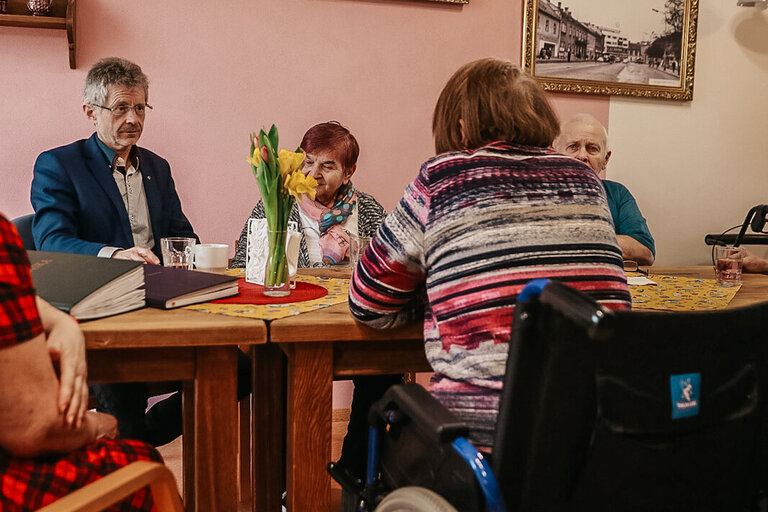 Návštěva M. Vystrčila v Diakonii Vsetín