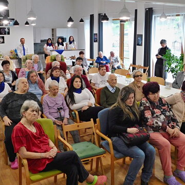 Slavnostní otevření rybníčku u Domova Vyhlídka