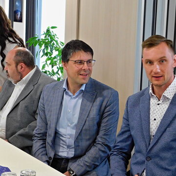 Slavnostní otevření rybníčku u Domova Vyhlídka