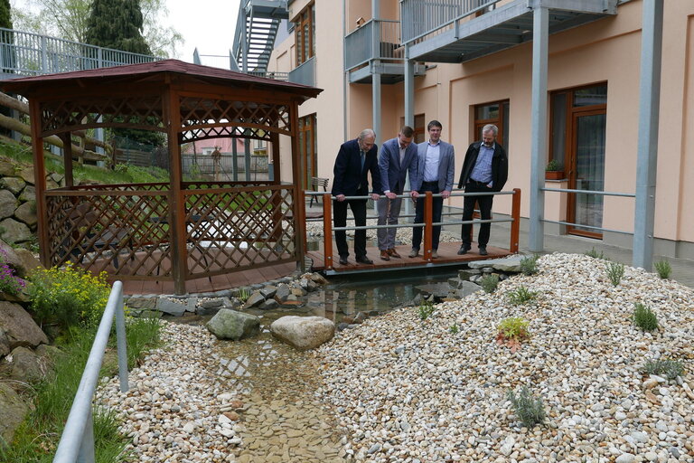 Slavnostní otevření rybníčku u Domova Vyhlídka