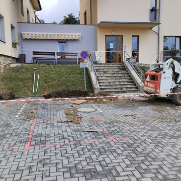 Průběh stavebních prací / Denní stacionář  Zahrada