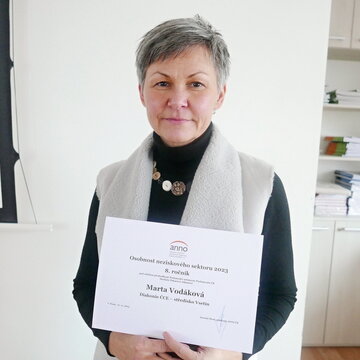 Oceněná Marta Vodáková